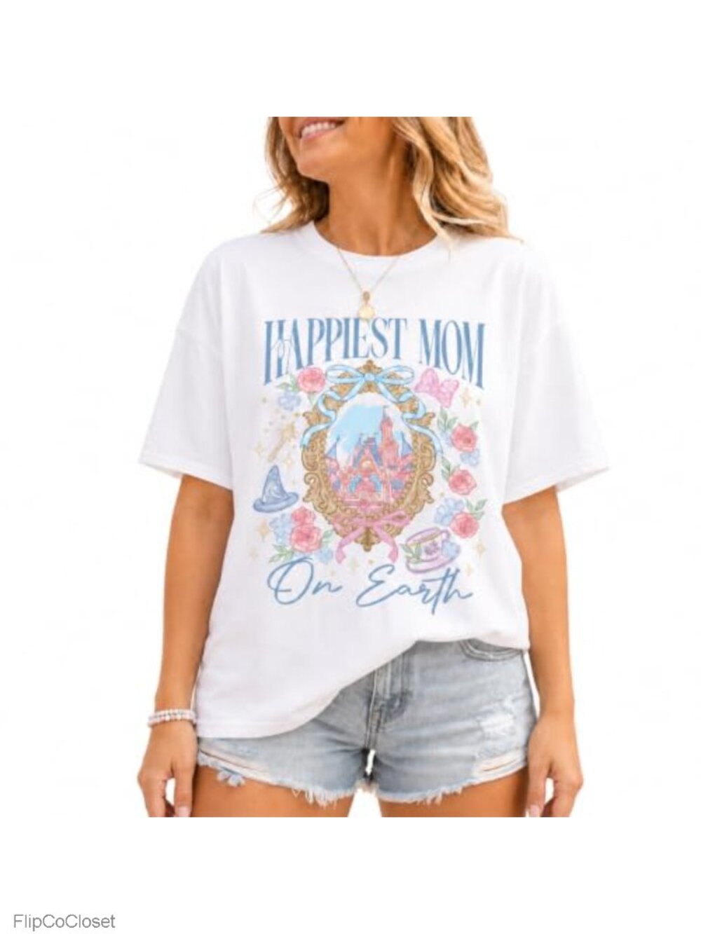 Mom Shirts Family Vacation Shirt Happiest Mom Graphic Tee